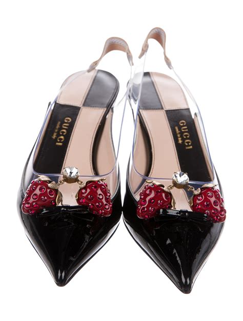 gucci strawberry pumps|Gucci strawberry shoes price.